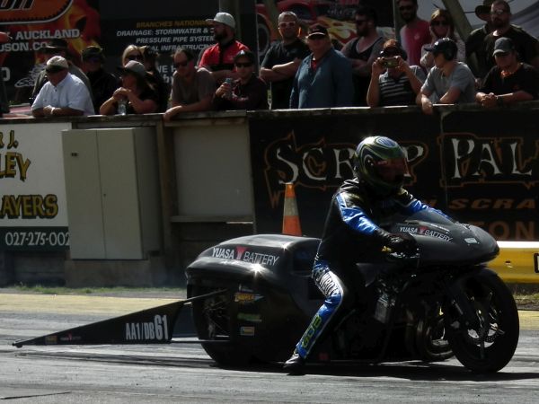 Shane Eperjesi from Lake Dallas, Texas recorded a 6.782 at 191.84 to win Competition Bike.