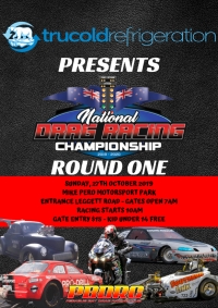 2019/20 National Drag Racing Series Round 1 poster